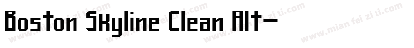 Boston Skyline Clean Alt字体转换